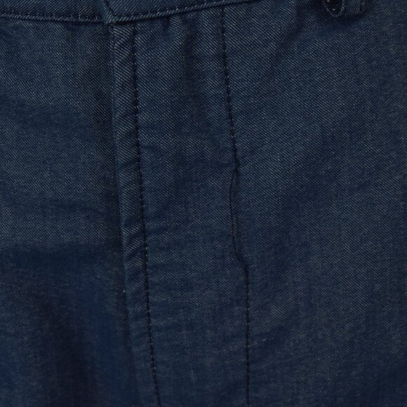 Lightweight Pleated Straight Leg Blue Pants by Plain-Me - Picture 6 of 10